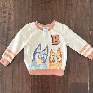Gender Neutral Bluey and Bingo Sweatshirt with decal